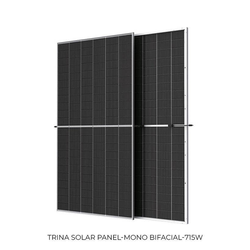 پنل خورشیدی 715 وات مونوکریستال دوطرفه ترينا سولار (Bifacial)