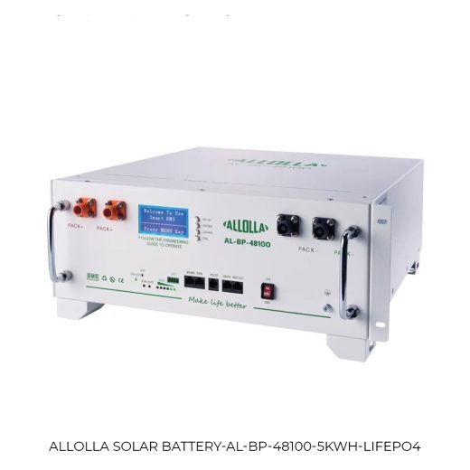 باتری لیتیوم آهن فسفات 5 کیلووات ساعت آلالا (ALLOLLA) 48 ولت