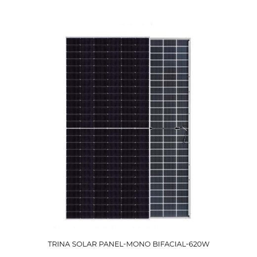 پنل خورشیدی 620 وات مونوکریستال دوطرفه ترینا سولار (Bifacial)