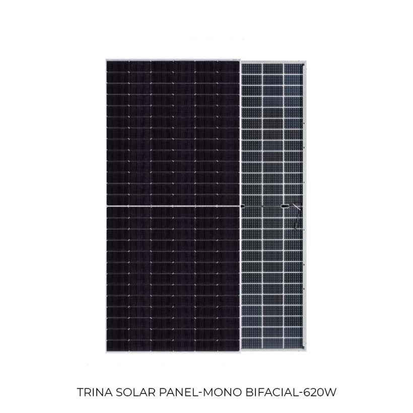 پنل خورشیدی 620 وات مونوکریستال دوطرفه ترینا سولار (Bifacial)