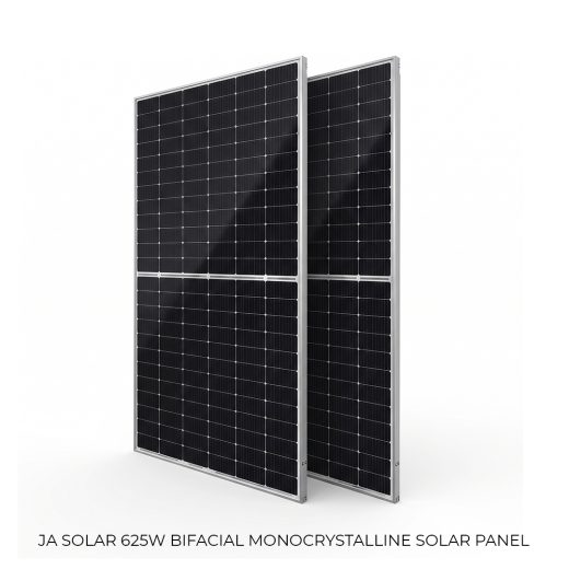 پنل خورشیدی 625 وات دوطرفه مونوکریستال JA Solar (بای‌فیشال)