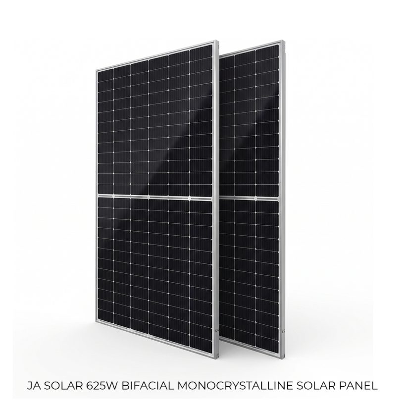 پنل خورشیدی 625 وات دوطرفه مونوکریستال JA Solar (بای‌فیشال)
