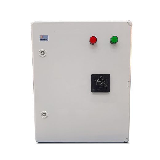 تابلو حفاظتی خورشیدی ۲ استرینگ (Combiner Box) مجهز به سوئیچ برق شهر و اینورتر